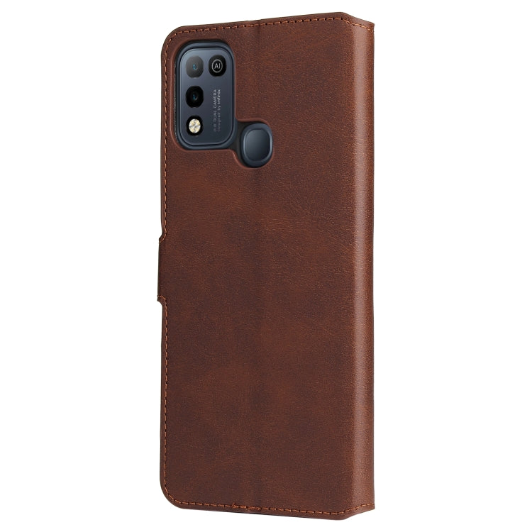 For Infinix Hot 10 Play Classic Calf Texture PU + TPU Horizontal Flip Leather Case with Holder & Card Slots & Wallet