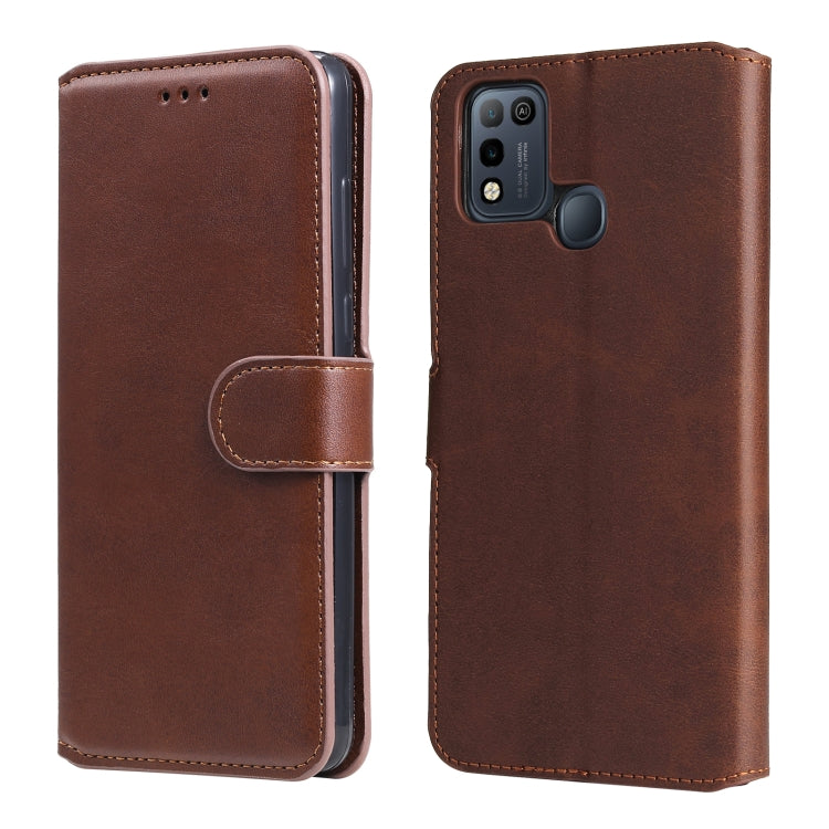 For Infinix Smart 5 Classic Calf Texture PU + TPU Horizontal Flip Leather Case with Holder & Card Slots & Wallet