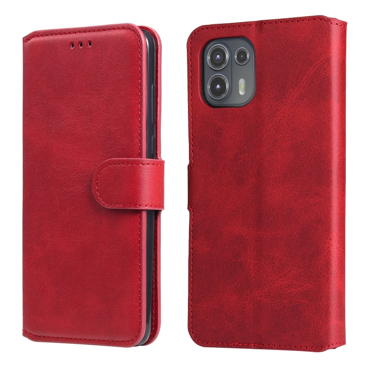 For Motorola Moto Edge 20 Lite Classic Calf Texture PU + TPU Horizontal Flip Leather Case with Holder & Card Slots & Wallet