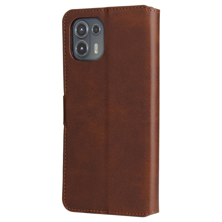 For Motorola Moto Edge 20 Lite Classic Calf Texture PU + TPU Horizontal Flip Leather Case with Holder & Card Slots & Wallet