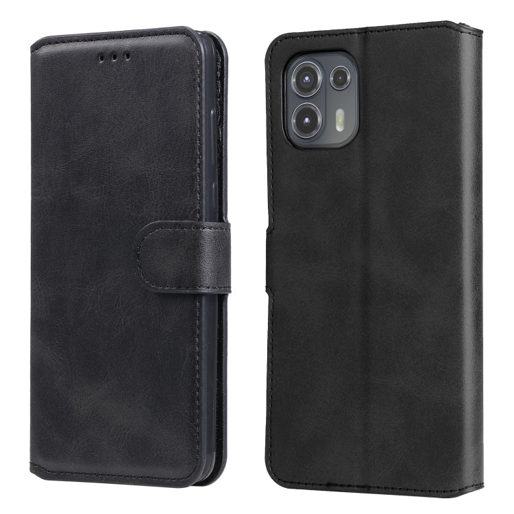 For Motorola Moto Edge 20 Lite Classic Calf Texture PU + TPU Horizontal Flip Leather Case with Holder & Card Slots & Wallet