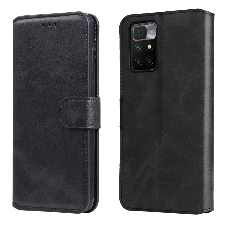 For Xiaomi Redmi 10 Classic Calf Texture PU + TPU Horizontal Flip Leather Case with Holder & Card Slots & Wallet
