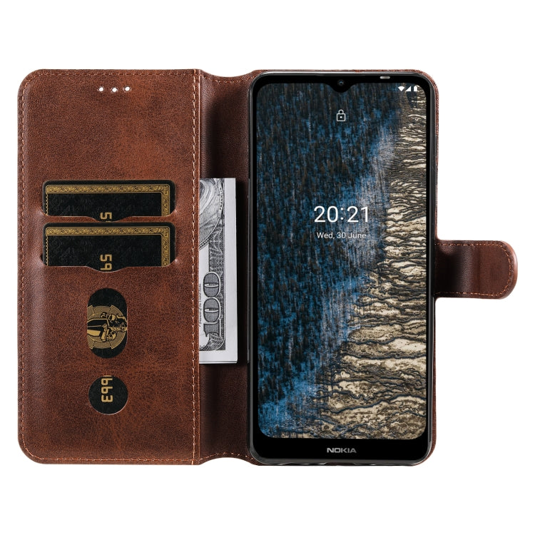 For Nokia C10 / C20 Classic Calf Texture PU + TPU Horizontal Flip Leather Case with Holder & Card Slots & Wallet