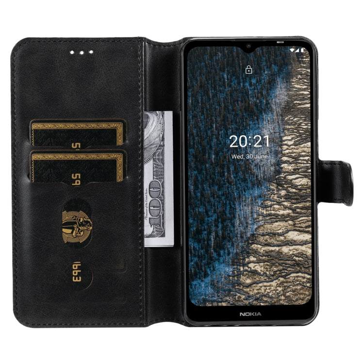For Nokia C10 / C20 Classic Calf Texture PU + TPU Horizontal Flip Leather Case with Holder & Card Slots & Wallet