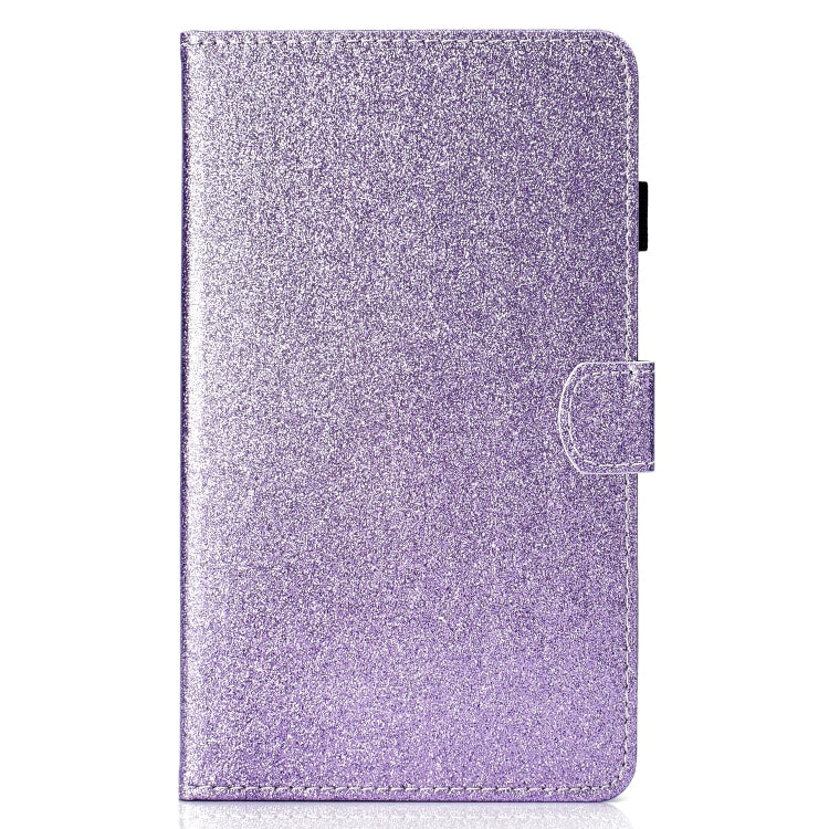 For Galaxy Tab A 7.0 (2016) T280 Varnish Glitter Powder Horizontal Flip Leather Case with Holder & Card Slot