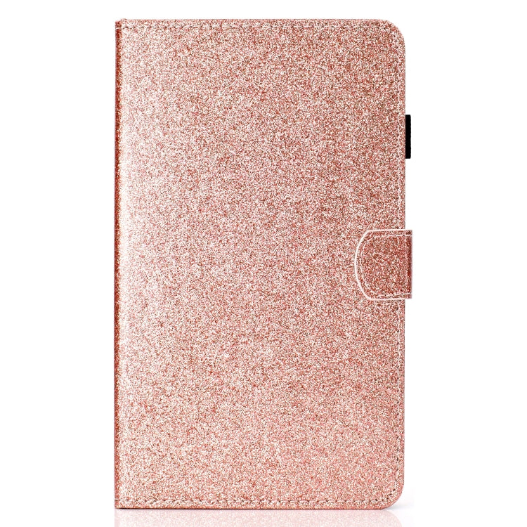 For Galaxy Tab A 7.0 (2016) T280 Varnish Glitter Powder Horizontal Flip Leather Case with Holder & Card Slot