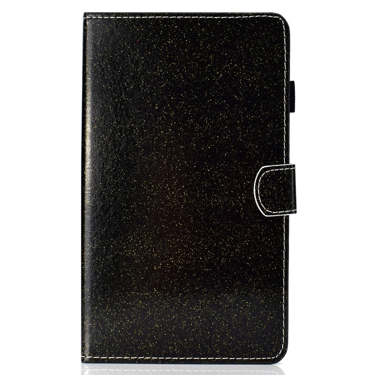 For Galaxy Tab A 7.0 (2016) T280 Varnish Glitter Powder Horizontal Flip Leather Case with Holder & Card Slot