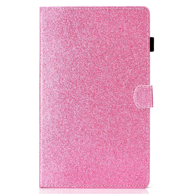 For Galaxy Tab S5e T720 Varnish Glitter Powder Horizontal Flip Leather Case with Holder & Card Slot