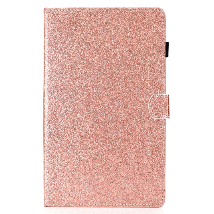 For Galaxy Tab S5e T720 Varnish Glitter Powder Horizontal Flip Leather Case with Holder & Card Slot