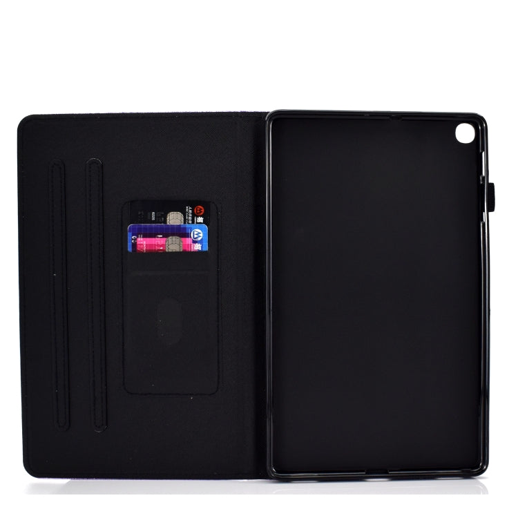 For Galaxy Tab S5e T720 Varnish Glitter Powder Horizontal Flip Leather Case with Holder & Card Slot