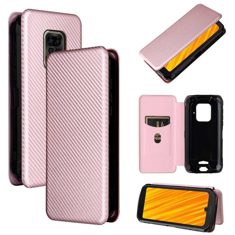 For Doogee S59 / S59 Pro Carbon Fiber Texture Horizontal Flip TPU + PC + PU Leather Case with Card Slot
