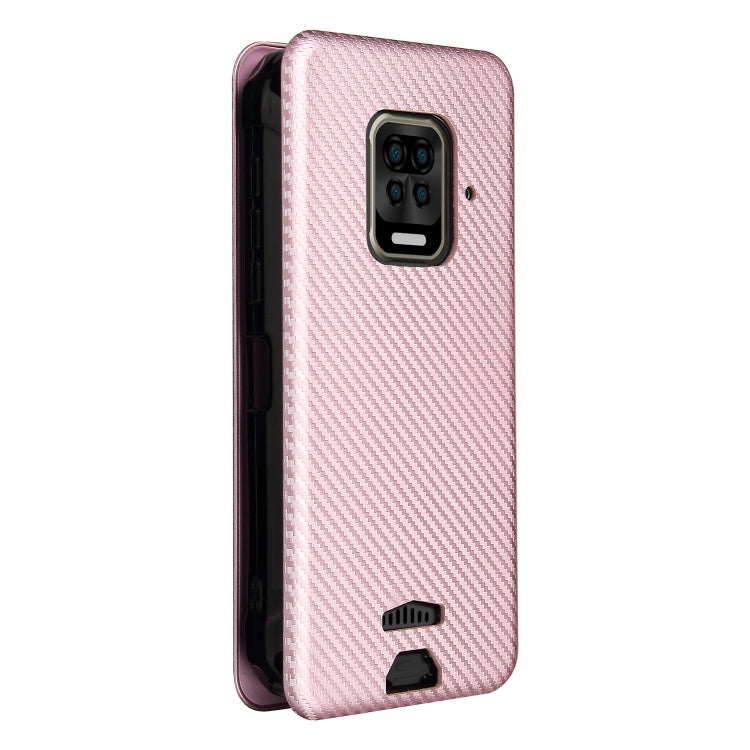 For Doogee S59 / S59 Pro Carbon Fiber Texture Horizontal Flip TPU + PC + PU Leather Case with Card Slot