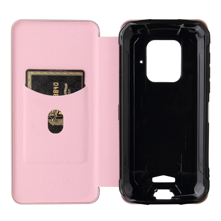 For Doogee S59 / S59 Pro Carbon Fiber Texture Horizontal Flip TPU + PC + PU Leather Case with Card Slot