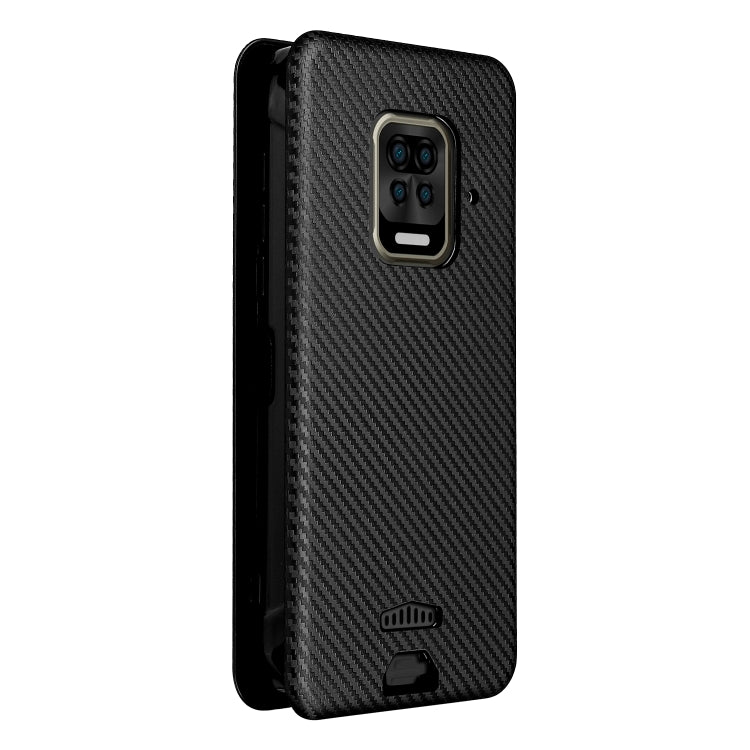 For Doogee S59 / S59 Pro Carbon Fiber Texture Horizontal Flip TPU + PC + PU Leather Case with Card Slot