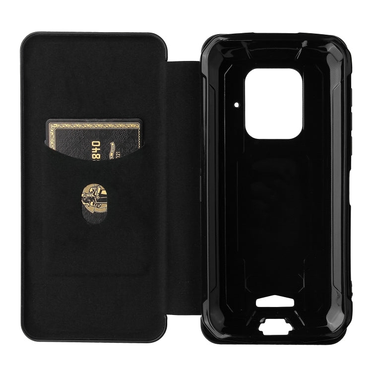 For Doogee S59 / S59 Pro Carbon Fiber Texture Horizontal Flip TPU + PC + PU Leather Case with Card Slot