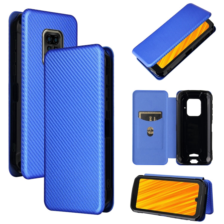 For Doogee S59 / S59 Pro Carbon Fiber Texture Horizontal Flip TPU + PC + PU Leather Case with Card Slot