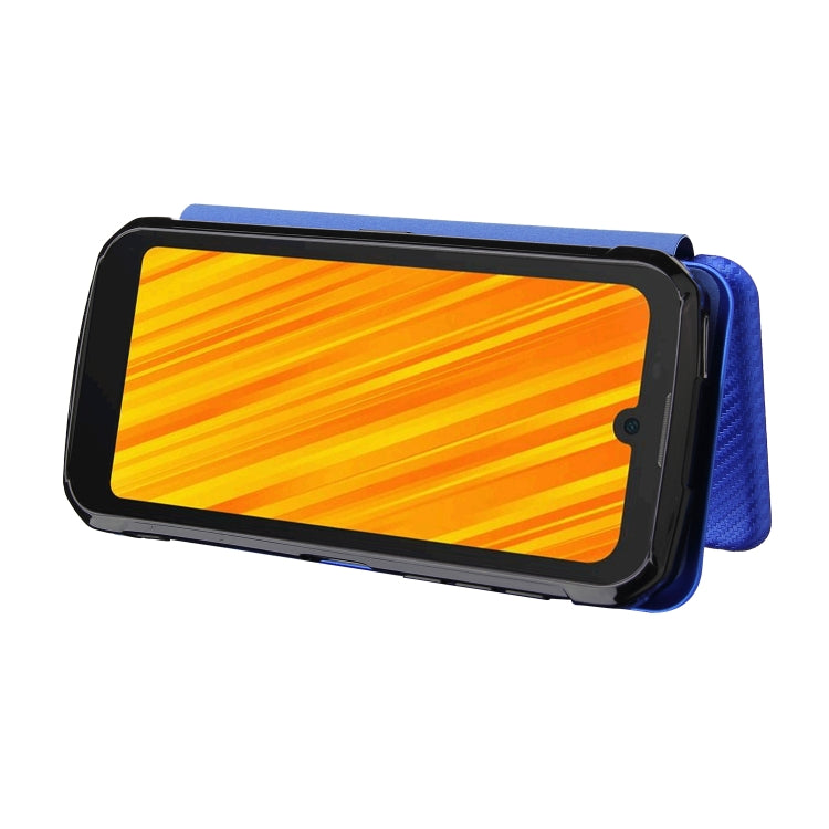 For Doogee S59 / S59 Pro Carbon Fiber Texture Horizontal Flip TPU + PC + PU Leather Case with Card Slot