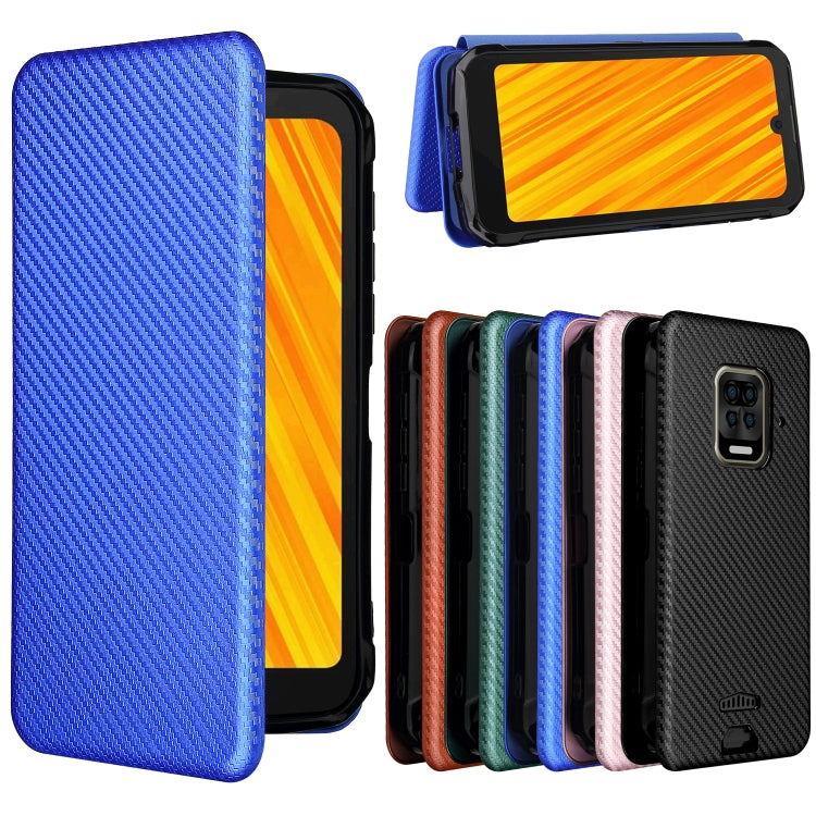 For Doogee S59 / S59 Pro Carbon Fiber Texture Horizontal Flip TPU + PC + PU Leather Case with Card Slot