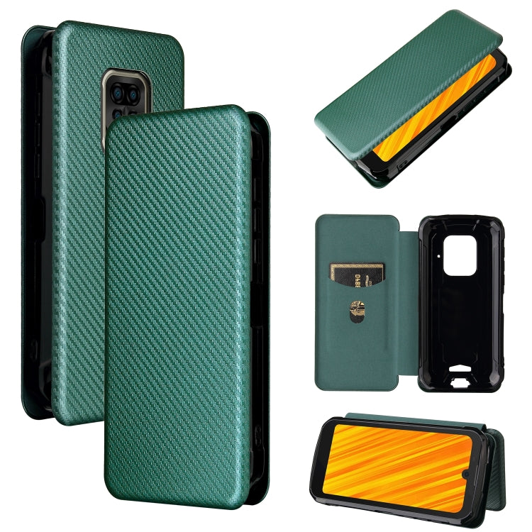 For Doogee S59 / S59 Pro Carbon Fiber Texture Horizontal Flip TPU + PC + PU Leather Case with Card Slot