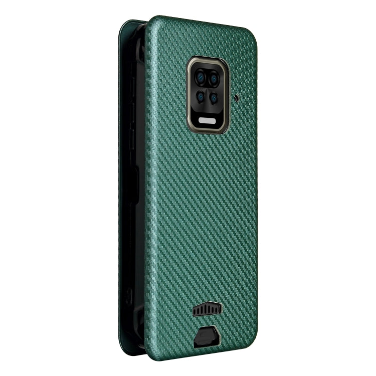 For Doogee S59 / S59 Pro Carbon Fiber Texture Horizontal Flip TPU + PC + PU Leather Case with Card Slot