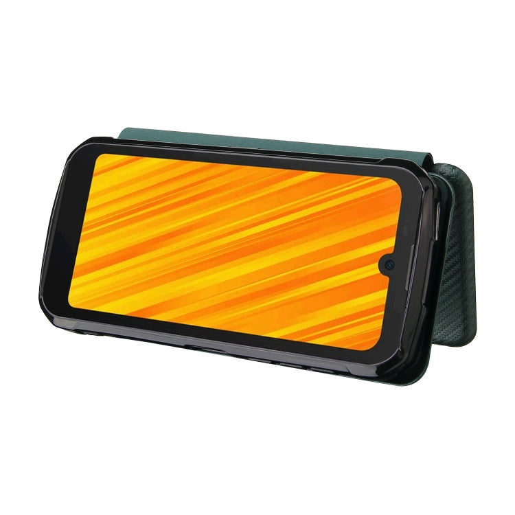 For Doogee S59 / S59 Pro Carbon Fiber Texture Horizontal Flip TPU + PC + PU Leather Case with Card Slot