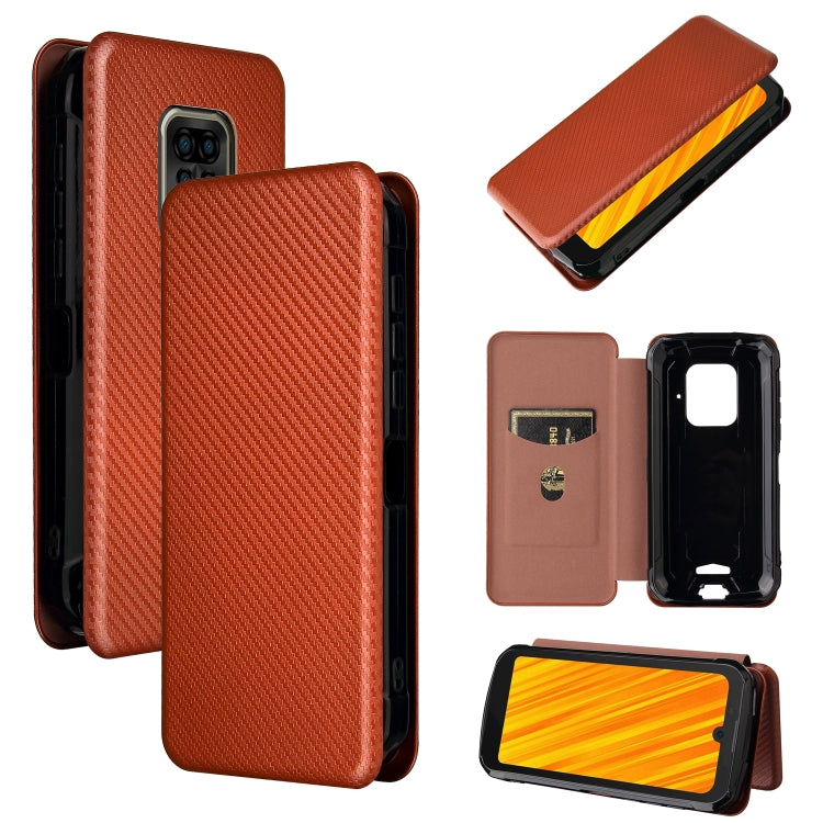 For Doogee S59 / S59 Pro Carbon Fiber Texture Horizontal Flip TPU + PC + PU Leather Case with Card Slot