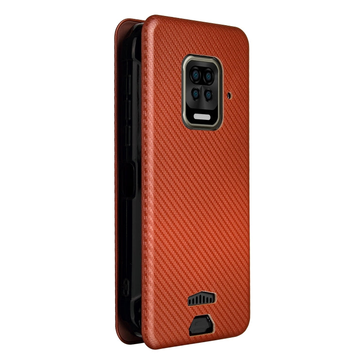 For Doogee S59 / S59 Pro Carbon Fiber Texture Horizontal Flip TPU + PC + PU Leather Case with Card Slot