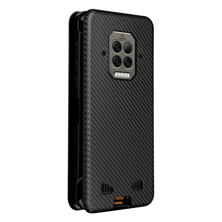 For Doogee S86 / S86 Pro Carbon Fiber Texture Horizontal Flip TPU + PC + PU Leather Case with Card Slot