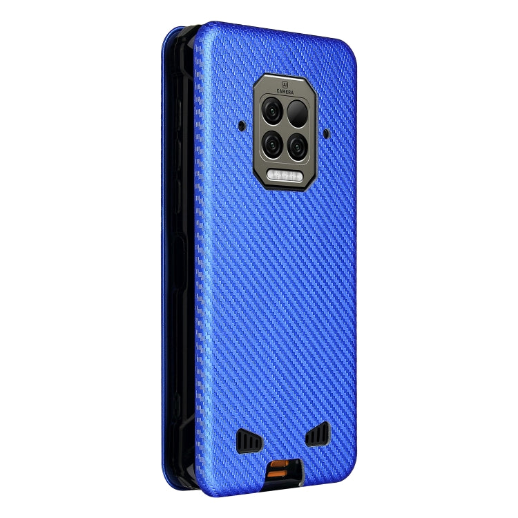 For Doogee S86 / S86 Pro Carbon Fiber Texture Horizontal Flip TPU + PC + PU Leather Case with Card Slot
