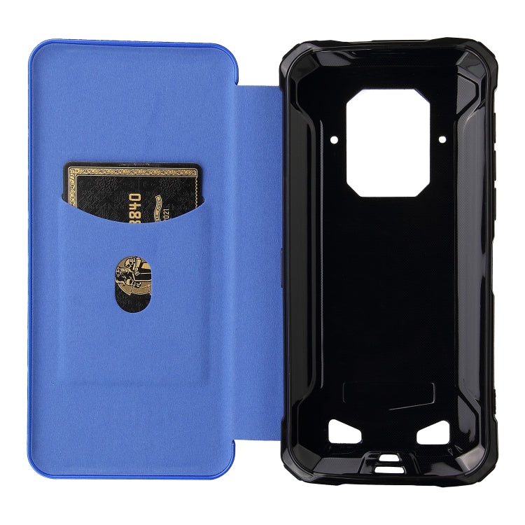 For Doogee S86 / S86 Pro Carbon Fiber Texture Horizontal Flip TPU + PC + PU Leather Case with Card Slot