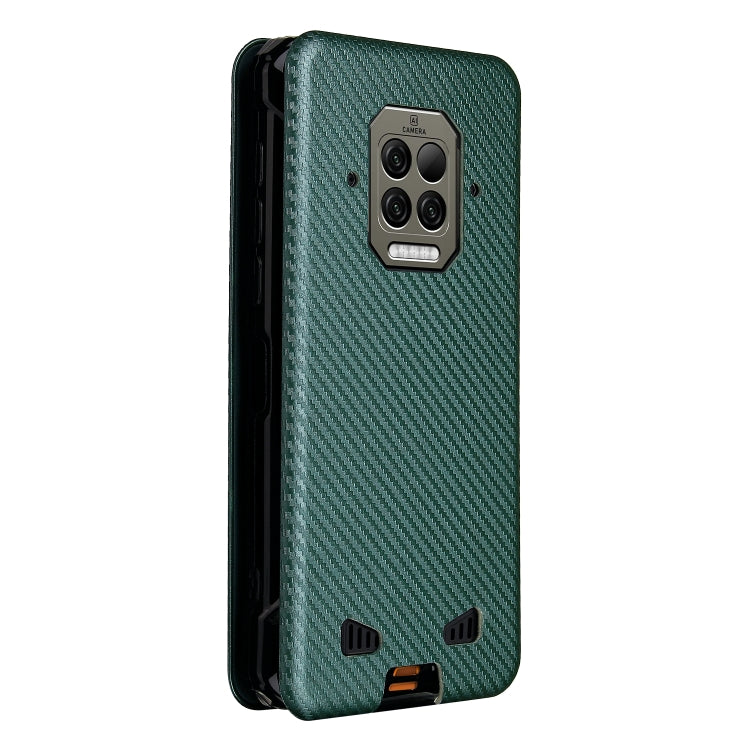 For Doogee S86 / S86 Pro Carbon Fiber Texture Horizontal Flip TPU + PC + PU Leather Case with Card Slot