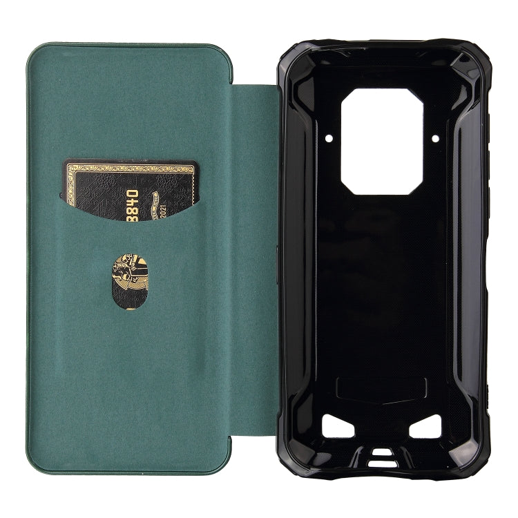For Doogee S86 / S86 Pro Carbon Fiber Texture Horizontal Flip TPU + PC + PU Leather Case with Card Slot