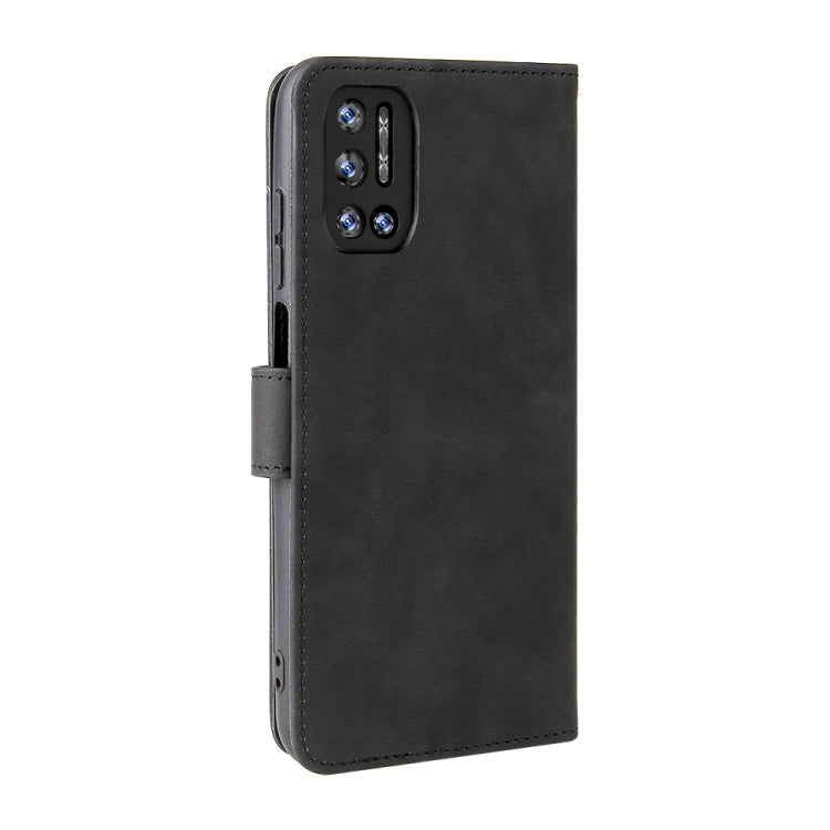 For Doogee N40 Pro Solid Color Skin Feel Magnetic Buckle Horizontal Flip PU Leather Case with Holder & Card Slots & Wallet