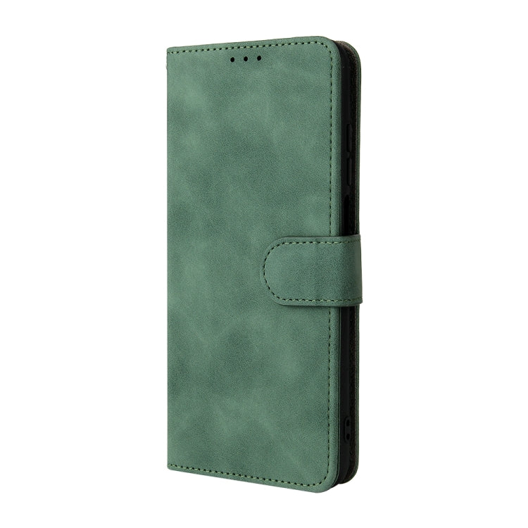For Doogee N40 Pro Solid Color Skin Feel Magnetic Buckle Horizontal Flip PU Leather Case with Holder & Card Slots & Wallet