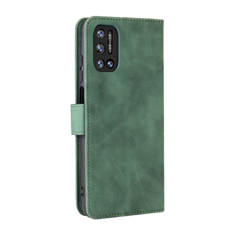 For Doogee N40 Pro Solid Color Skin Feel Magnetic Buckle Horizontal Flip PU Leather Case with Holder & Card Slots & Wallet