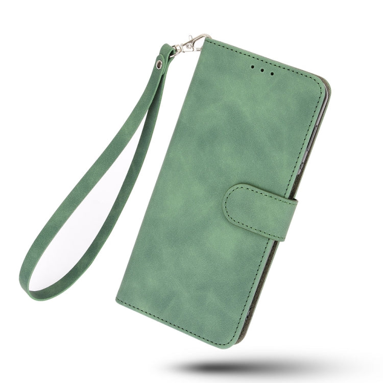 For Doogee N40 Pro Solid Color Skin Feel Magnetic Buckle Horizontal Flip PU Leather Case with Holder & Card Slots & Wallet