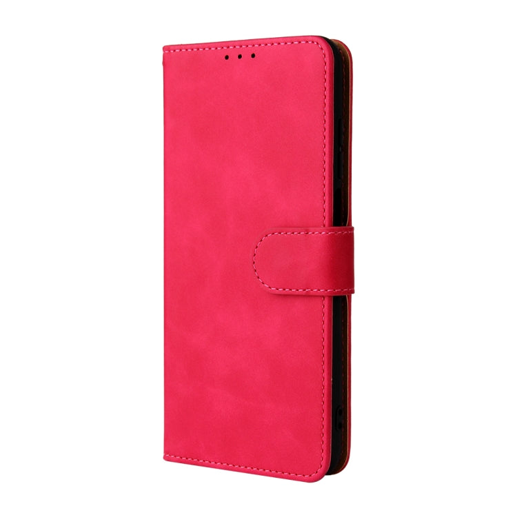 For Doogee N40 Pro Solid Color Skin Feel Magnetic Buckle Horizontal Flip PU Leather Case with Holder & Card Slots & Wallet