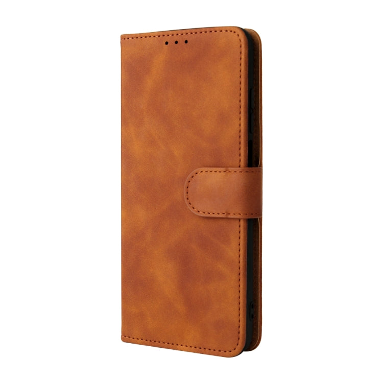 For Doogee N40 Pro Solid Color Skin Feel Magnetic Buckle Horizontal Flip PU Leather Case with Holder & Card Slots & Wallet