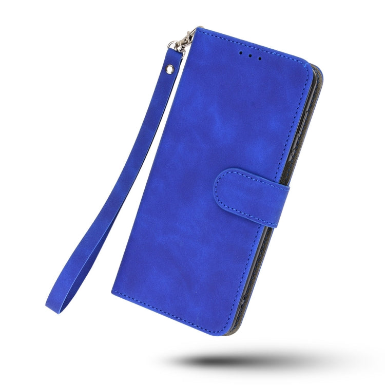 For HTC Desire 20+ Solid Color Skin Feel Magnetic Buckle Horizontal Flip PU Leather Case with Holder & Card Slots & Wallet