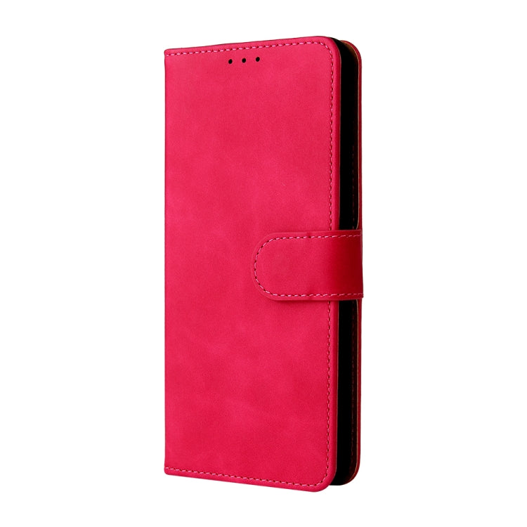 For HTC Desire 20+ Solid Color Skin Feel Magnetic Buckle Horizontal Flip PU Leather Case with Holder & Card Slots & Wallet