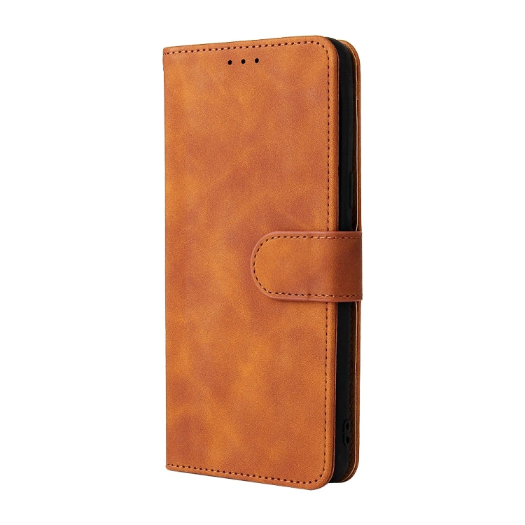 For HTC Desire 20+ Solid Color Skin Feel Magnetic Buckle Horizontal Flip PU Leather Case with Holder & Card Slots & Wallet