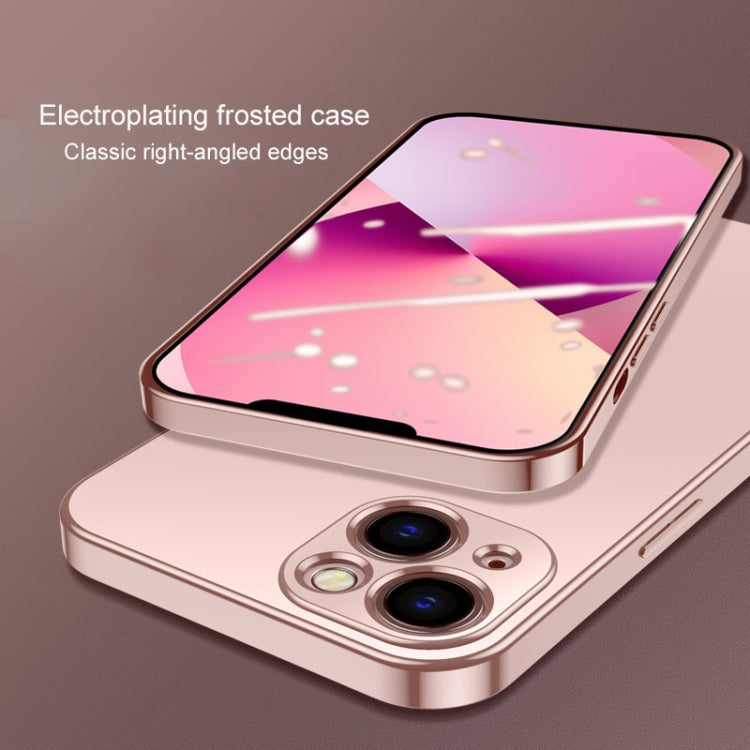 For iPhone 13 Pro Electroplated Edge Frosted TPU Shockproof Case