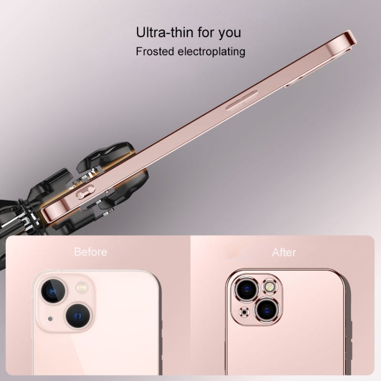 For iPhone 13 Pro Electroplated Edge Frosted TPU Shockproof Case