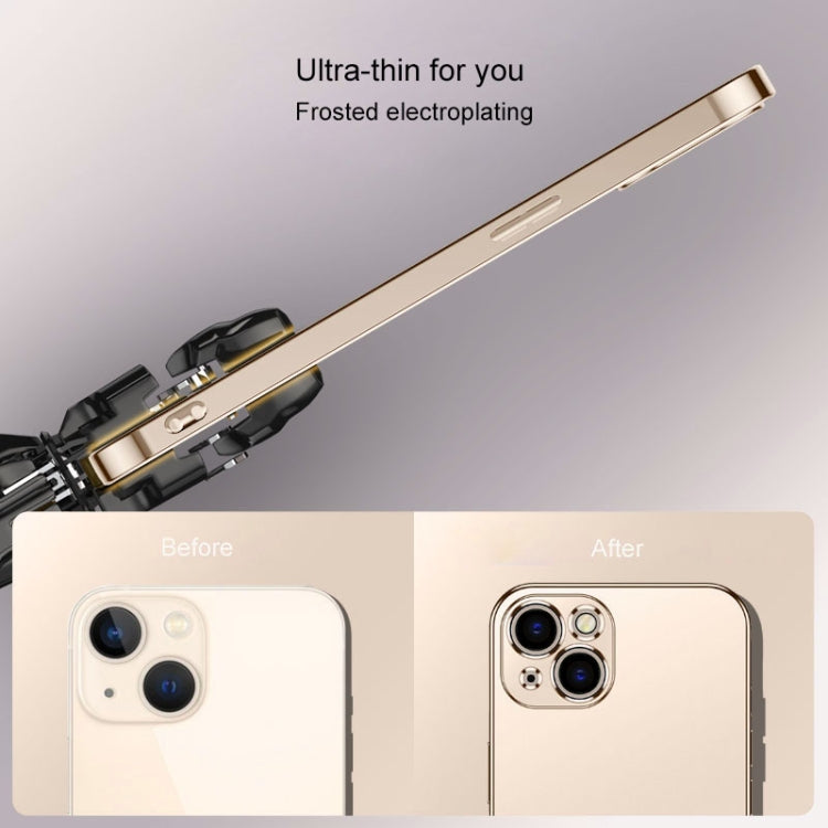 For iPhone 13 Pro Electroplated Edge Frosted TPU Shockproof Case
