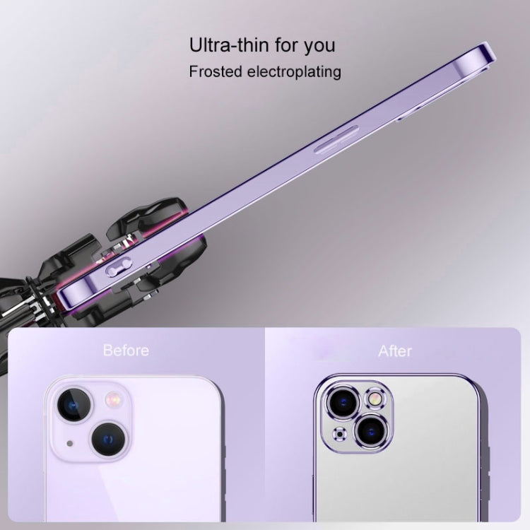 For iPhone 13 Pro Electroplated Edge Frosted TPU Shockproof Case