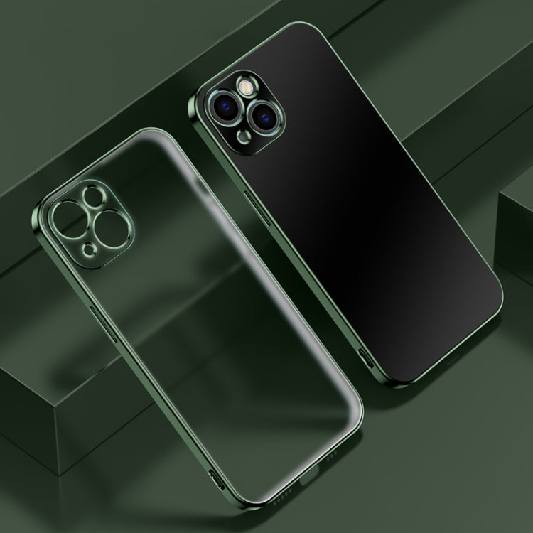 For iPhone 13 Pro Electroplated Edge Frosted TPU Shockproof Case