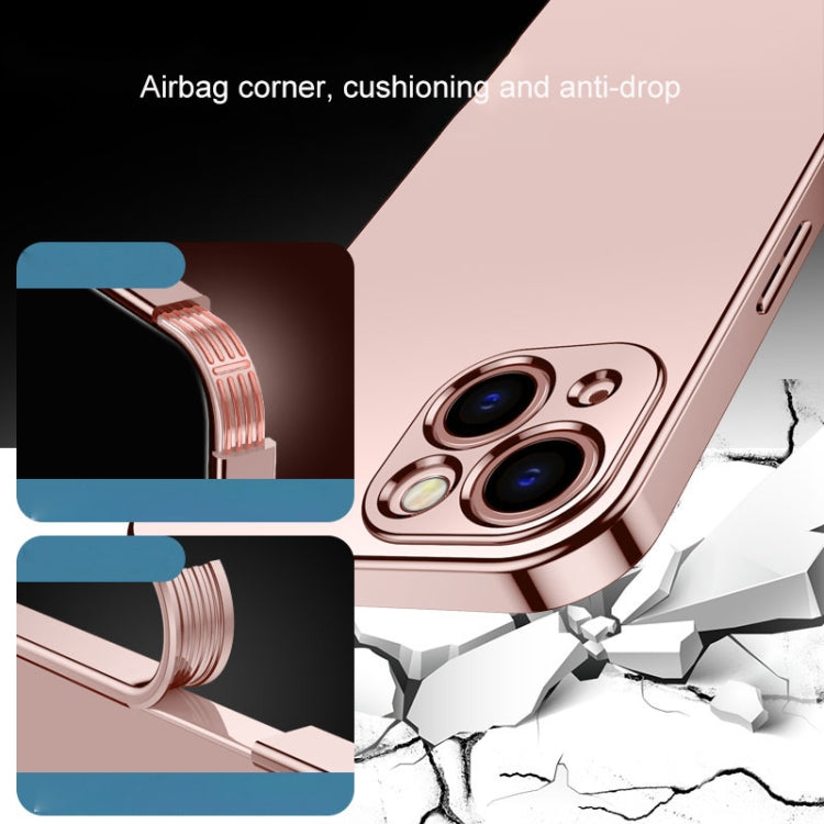 For iPhone 13 Pro Max Electroplated Edge Frosted TPU Shockproof Case