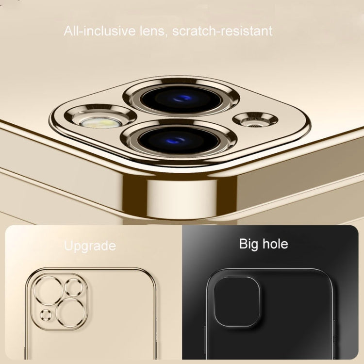 For iPhone 13 Pro Max Electroplated Edge Frosted TPU Shockproof Case