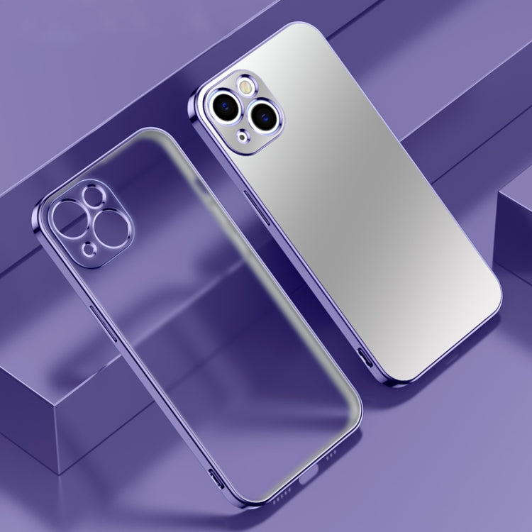For iPhone 13 Pro Max Electroplated Edge Frosted TPU Shockproof Case