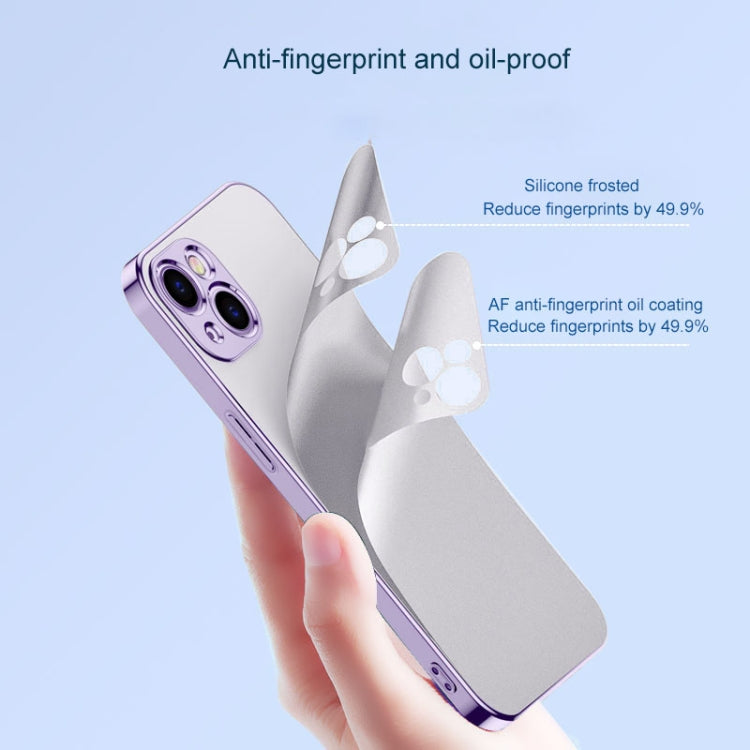 For iPhone 13 Pro Max Electroplated Edge Frosted TPU Shockproof Case